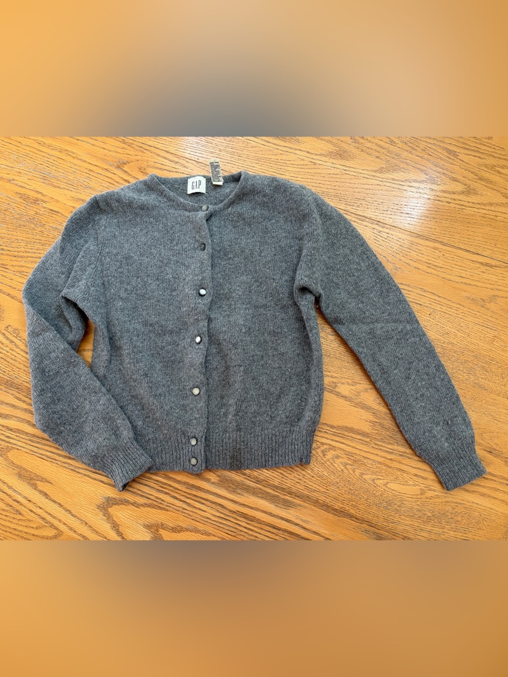 GAP Women's Gray Button-Up Cardigan wool sweater XS